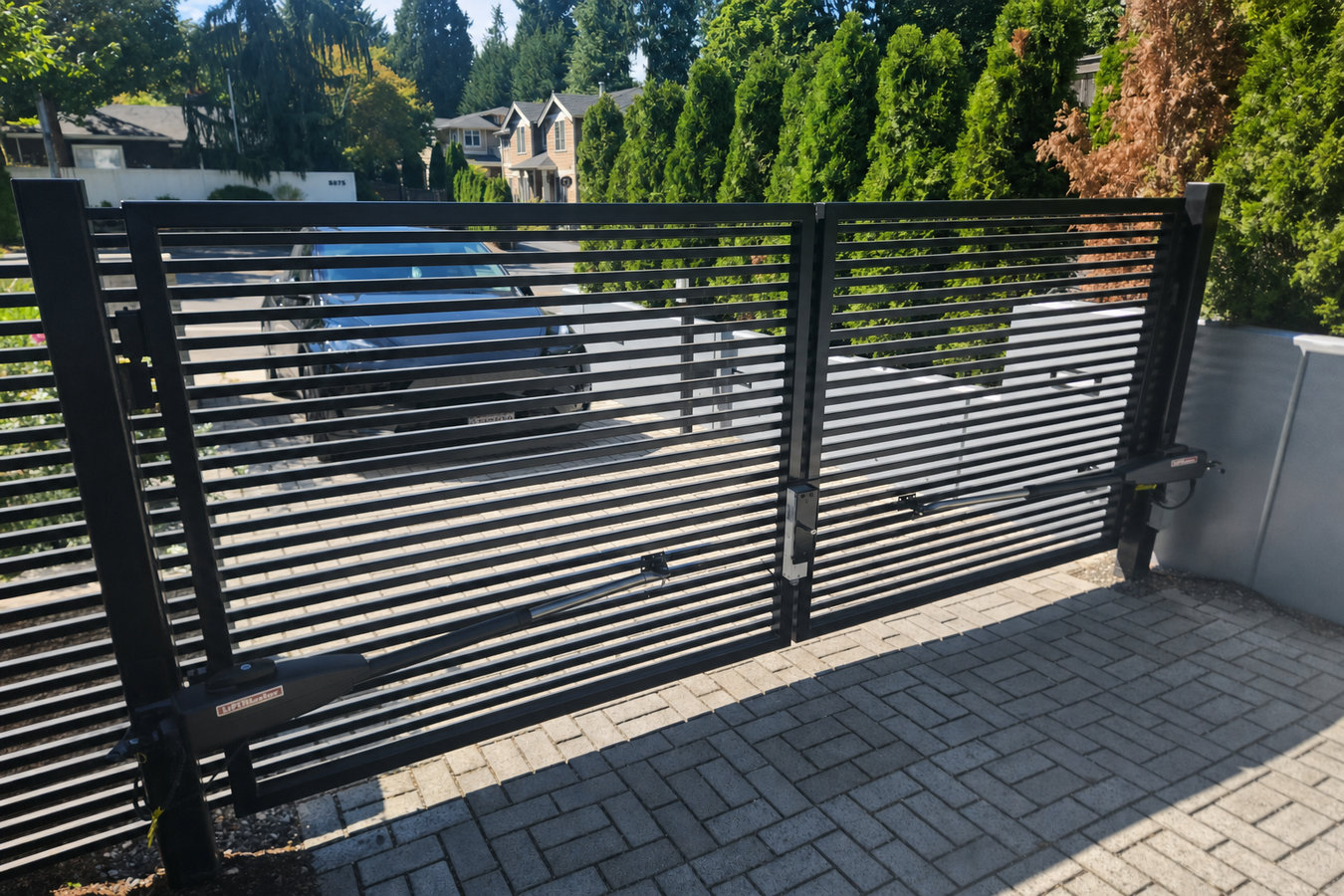 Automatic gate installation